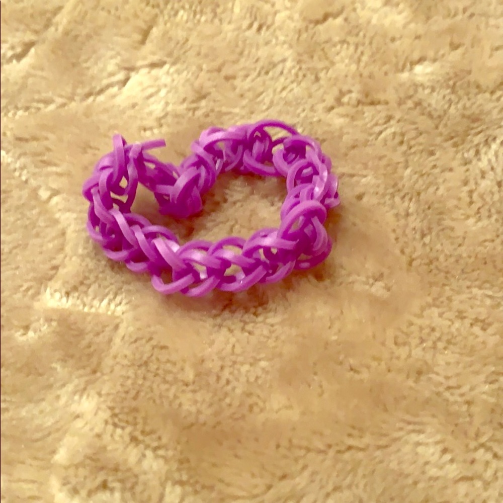 Rubber band bracelet.